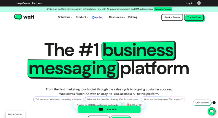 Read Customer Service Reviews of Wati.io